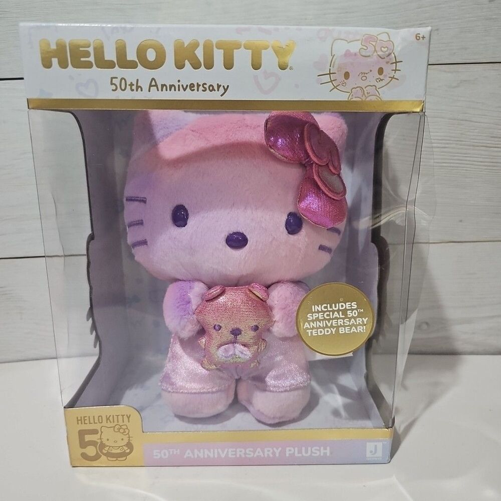 Hello Kitty Exclusive 50th Anniversary Plush New In Box